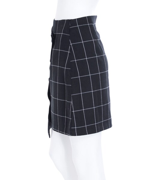 merry jenny（メリージェニー）の「チェックラップスカート（スカート・レディース・ブラック/ピンク/オレンジ・S/M）」の6枚目の写真