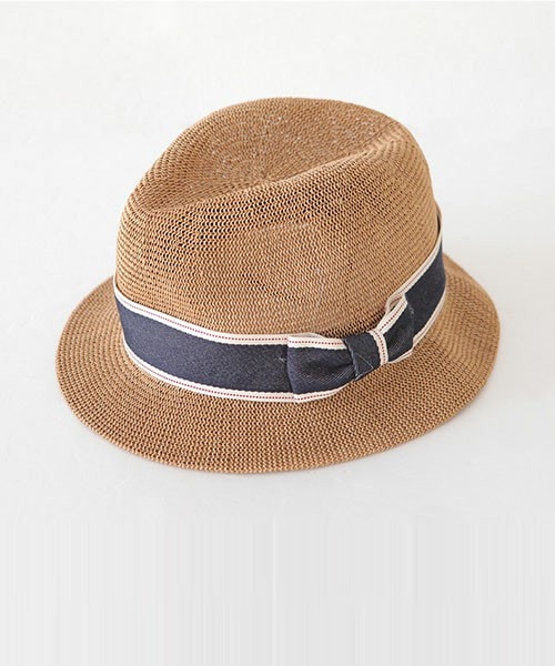 DHOLIC（ディーホリック）の「デニムストラップストローハット（ハット・レディース・ブラウン/ベージュ/ブラック・FREE）」の3枚目の写真
