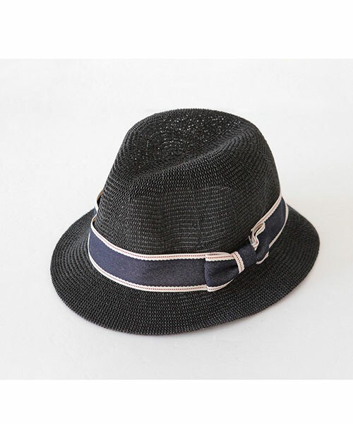 DHOLIC（ディーホリック）の「デニムストラップストローハット（ハット・レディース・ブラウン/ベージュ/ブラック・FREE）」の2枚目の写真
