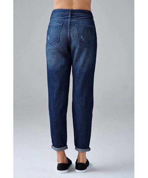 FOREVER 21（フォーエバー トゥエンティーワン）の「FOREVER 21 Sanded Wash Girlfriend Jeans（デニムパンツ・レディース・Blue・24/25/26/27/28/29/30/31）」の5枚目の写真