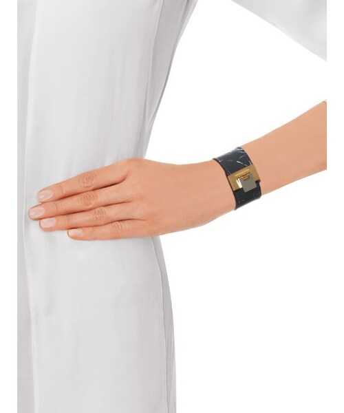 BALENCIAGA(バレンシアガ)の「Balenciaga Le Dix marble-print leather cuff(ブレスレット・レディース・N/a・M/S)」の2枚目の写真