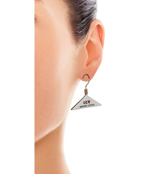 MOSCHINO（モスキーノ）の「Moschino Hanger earrings（イヤリング・レディース・N/a・ONE SIZE）」の2枚目の写真