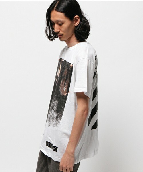 off white（オフホワイト）の「OFF WHITE 『CARAVAGGIO』Tシャツ（Tシャツ/カットソー・メンズ・ホワイト/ブラック・SMALL/MEDIUM）」の3枚目の写真