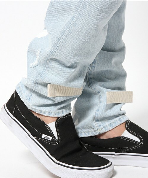 off white（オフホワイト）の「OFF WHITE 3Dホワイトブリーチクラッシュデニム（デニムパンツ・メンズ・ライトブルー・29/30/31）」の10枚目の写真