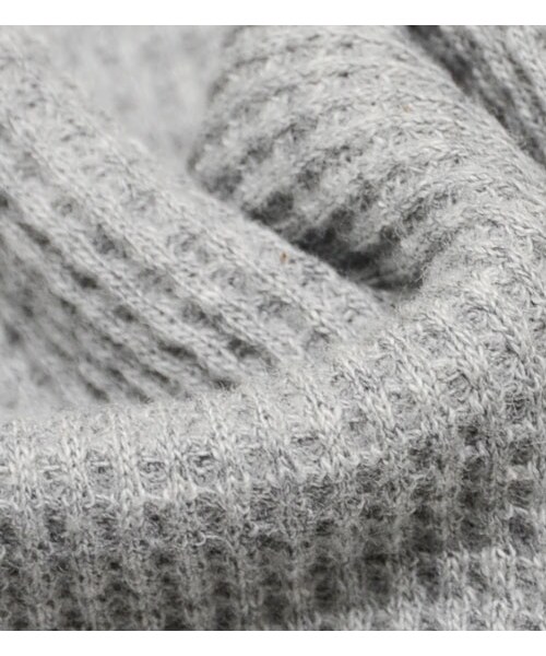 HAMNETT（ハムネット）の「【HAMNETT】ROUND WAFFLE T（トップス・メンズ・グレー/ホワイト・S/M/L）」の7枚目の写真