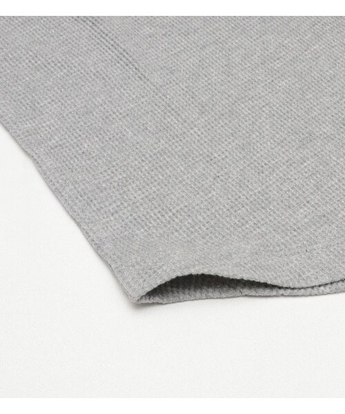 HAMNETT（ハムネット）の「【HAMNETT】ROUND WAFFLE T（トップス・メンズ・グレー/ホワイト・S/M/L）」の6枚目の写真