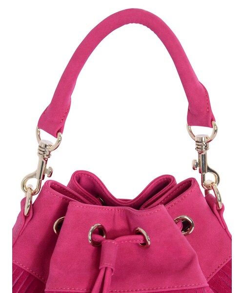 dazzlin（ダズリン）の「【goods】フリンジ巾着BAG（バッグ・レディース・ピンク/ネイビー/キャメル・F）」の8枚目の写真