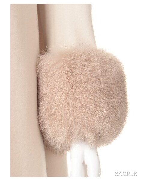 FRAY I.D（フレイアイディー）の「カラーレスファーコート（ウール  