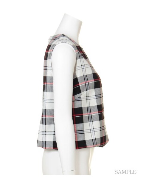 FRAY I.D（フレイアイディー）の「セットアップギャザートップス（ブラウス・レディース・RED/BRW/BLK・0/1）」の6枚目の写真