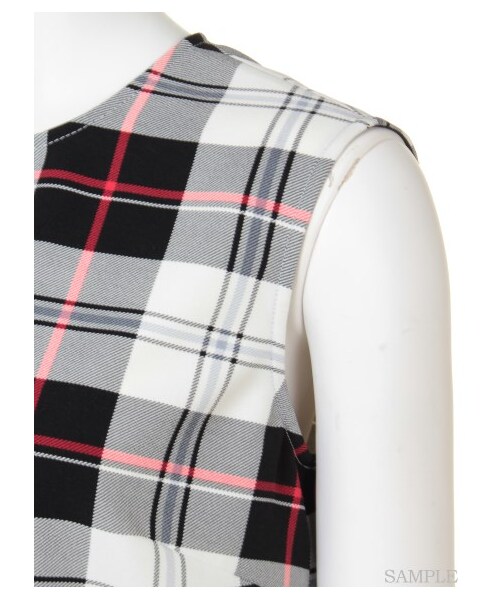 FRAY I.D（フレイアイディー）の「セットアップギャザートップス（ブラウス・レディース・RED/BRW/BLK・0/1）」の8枚目の写真