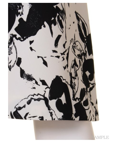 FRAY I.D（フレイアイディー）の「ボリュームガウチョパンツ（ワイドパンツ・レディース・KKI/NVY/WHTxBLK・0/1）」の9枚目の写真