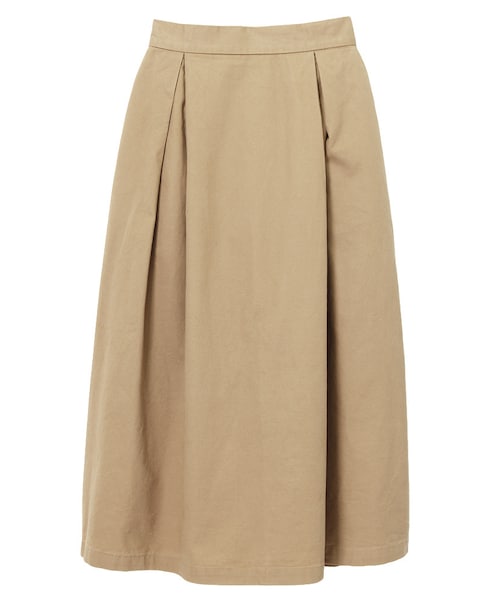 Ungrid（アングリッド）の「チノミドルタックスカート（スカート・レディース・ベージュ/カーキ・F）」の9枚目の写真