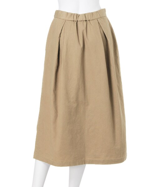 Ungrid（アングリッド）の「チノミドルタックスカート（スカート・レディース・ベージュ/カーキ・F）」の5枚目の写真