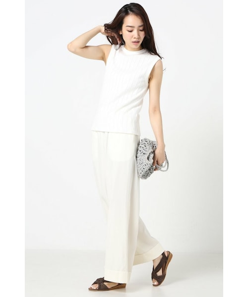 IENA - 昨季 16aw イエナ IENA 大人気 コクーンノースリーブプルオーバー IENA（イエナ）の「ホールガーメントコクーンVネックプル