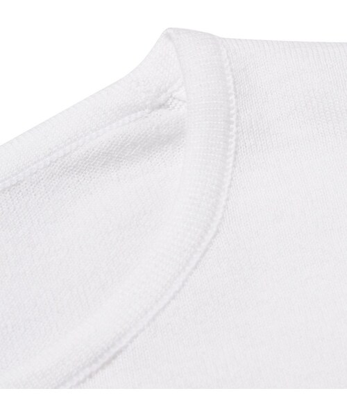 JOHN SMEDLEY(ジョンスメドレー)の「John Smedley Belden Fine-Knit Sea Island Cotton T-Shirt(Tシャツ/カットソー・メンズ・White・S/M/L/XL/XXL)」の5枚目の写真