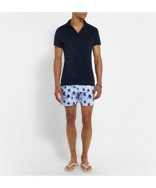Vilebrequin   （-）の「Vilebrequin Moorea Mid-Length Boat-Print Swim Shorts（水着・メンズ・Blue・M/L/XL/XXL/XXXL）」の2枚目の写真