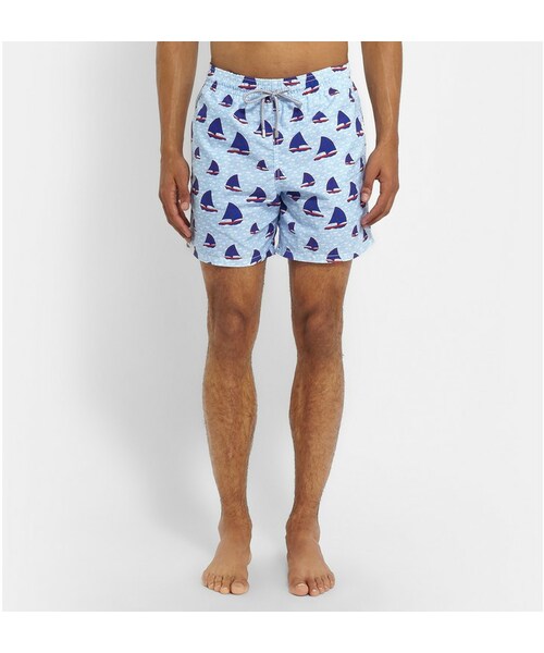 Vilebrequin   （-）の「Vilebrequin Moorea Mid-Length Boat-Print Swim Shorts（水着・メンズ・Blue・M/L/XL/XXL/XXXL）」の4枚目の写真