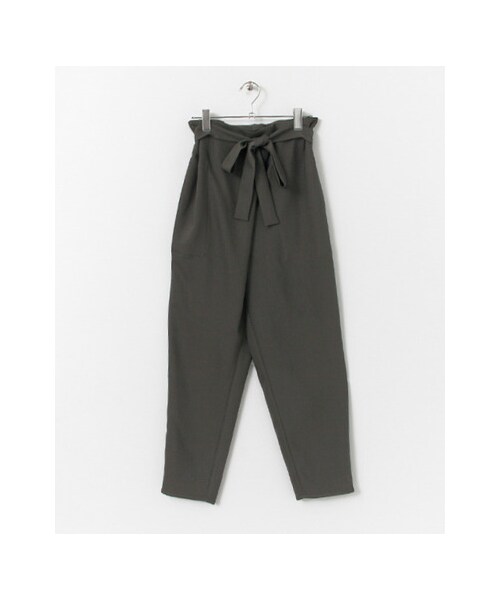 KBF（ケイビーエフ）の「KBF+ ウエストリボンパンツ（パンツ・レディース・BROWN/KHAKI/BLACK・one）」の3枚目の写真