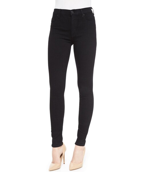 HUDSON(ハドソン)の「Hudson Barbara High-Rise Skinny Jeans, Black(デニムパンツ・レディース・Black・24/25/26/27/28/29/30/31/32)」の1枚目の写真