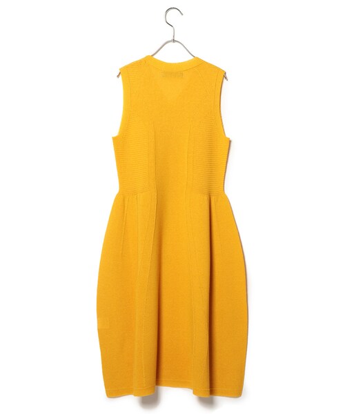 Usagi pour toi(ウサギプゥトワ)の「D'habitude ホールガーメントワンピース(トップス・yellow/grey/black・Free)」の2枚目の写真