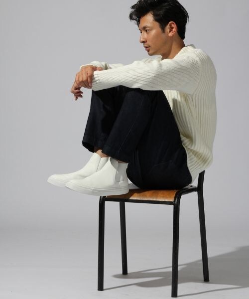 BLISS POINT（ブリスポイント）の「サイドゴアスニーカー（シューズ・メンズ・ホワイト/ブラック/ネイビー/カモフラ・42(26~26.5cm)/43(27~27.5cm)）」の5枚目の写真