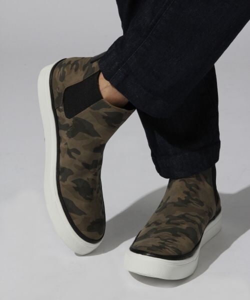 BLISS POINT（ブリスポイント）の「サイドゴアスニーカー（シューズ・メンズ・ホワイト/ブラック/ネイビー/カモフラ・42(26~26.5cm)/43(27~27.5cm)）」の3枚目の写真