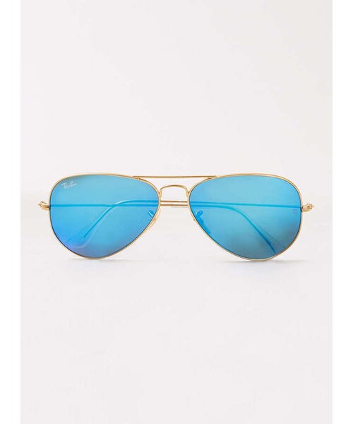 Ray-Ban(レイバン)の「Ray-Ban Gold Aviator Sunglasses(サングラス・メンズ・Metallic・000)」の1枚目の写真