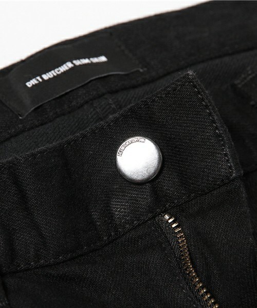 DIET BUTCHER（ダイエットブッチャー）の「DIET  BUTCHER  SLIM  SKIN ルーズフィットワンウォッシュデニム（デニムパンツ・メンズ・ブラック/グレー・1/2/3）」の5枚目の写真