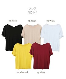 NETSTAR | フリル＆フレア＆ティアード袖Tシャツ(Tシャツ/カットソー)