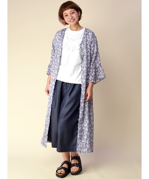 w closet(ダブルクローゼット)の「フリンジ付きTシャツ(トップス・レディース・オフホワイト/オレンジ/ボルドー/ブラック・FREE)」の12枚目の写真