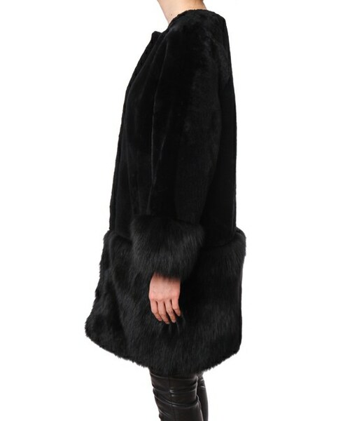 Grace Class 黒ファーコート ブローチ付き Grace Class 黒ファーコート ブローチ付き