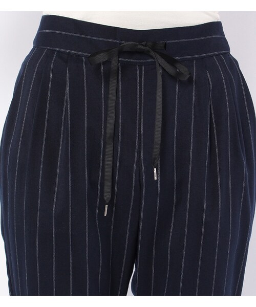 PAGEBOY（ページボーイ）の「ドロストテーパードパンツ（パンツ・レディース・ブラック/キャメル/ネイビー/ネイビー系）」の8枚目の写真