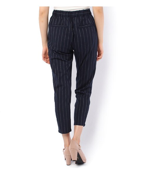 PAGEBOY（ページボーイ）の「ドロストテーパードパンツ（パンツ・レディース・ブラック/キャメル/ネイビー/ネイビー系）」の5枚目の写真