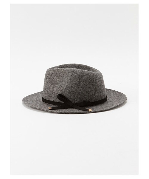 MIIA（ミーア）の「中折れハット（帽子・レディース・ベージュ/ブラック/グレー/カーキ・FREE）」の5枚目の写真