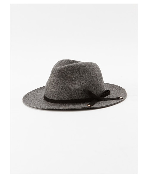 MIIA（ミーア）の「中折れハット（帽子・レディース・ベージュ/ブラック/グレー/カーキ・FREE）」の2枚目の写真