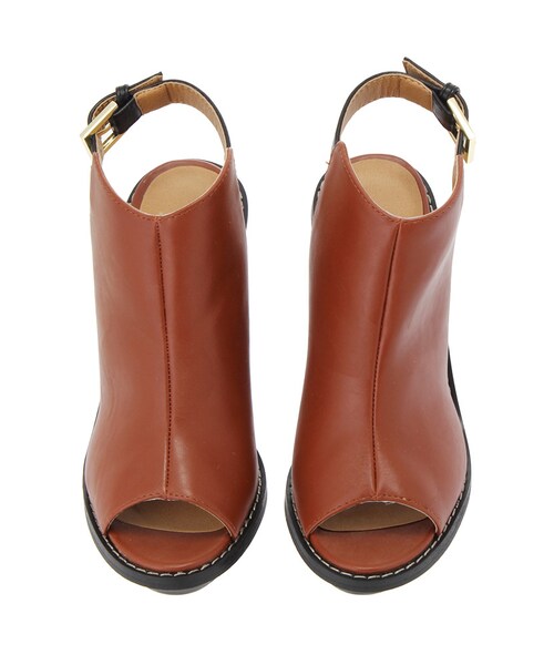 Ungrid（アングリッド）の「オープントゥヒールサンダル（シューズ・レディース・ブラック/ブラウン・S/M/L）」の5枚目の写真