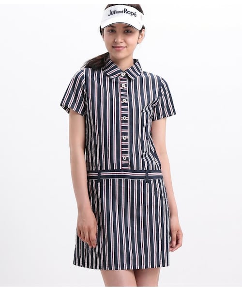 ジュンアンドロペ ゴルフ ネイビー半袖ワンピース М 楽天市場】ジュン
