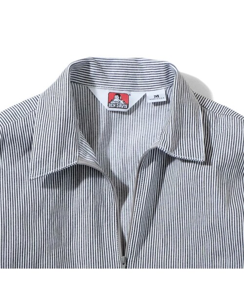 BEN DAVIS ORIGINALS（ベンデイビスオリジナルス）の「BEN DAVIS HICKORY HALF ZIP S/S（）」 WEAR