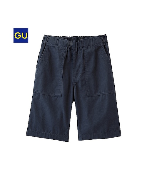 GU（ジーユー）の「（GU）カラーイージーハーフパンツＢ（KIDS ⁄ BOYSボトムス・キッズ・YELLOW/BLUE/OLIVE/NAVY・L/XL/S/M）」の4枚目の写真