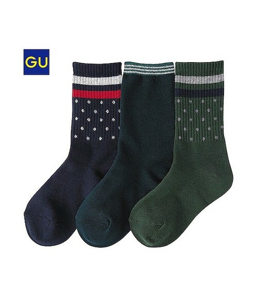 Gu ジーユー の Gu クルーソックス ３足組 ａ５ レッグウェア Wear