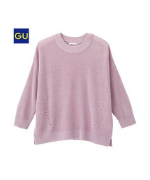 GU | （GU）ボクシーセーター（７分袖）(トップス)