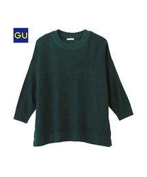 GU | （GU）ボクシーセーター（７分袖）(トップス)