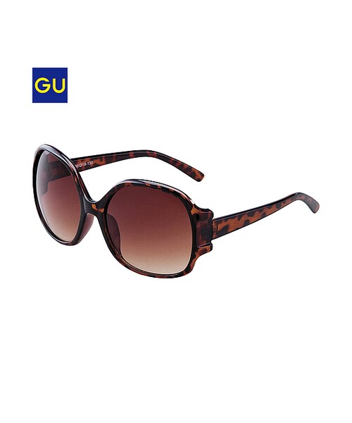 GU（ジーユー）の「（GU）ファッショングラスＤ２（WOMEN ⁄ ファッショングラス・レディース・BLACK/OFF WHITE/BROWN・-）」の3枚目の写真