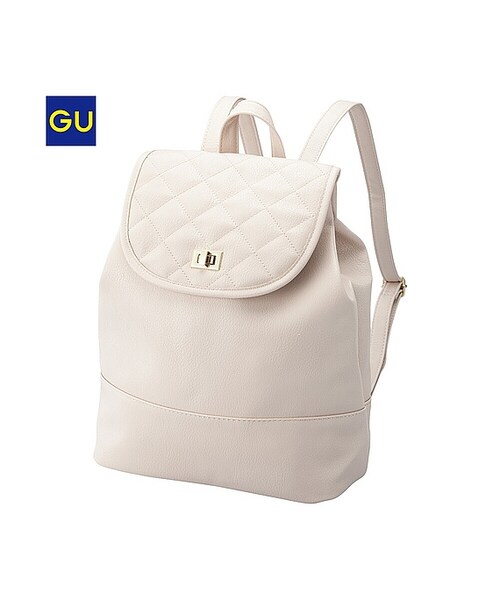 GU（ジーユー）の「（GU）キルティングバックパック（WOMEN ⁄ バッグ・レディース・BLACK/NAVY/NATURAL・-）」の3枚目の写真