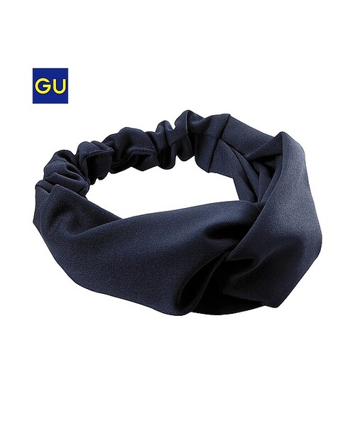 GU（ジーユー）の「（GU）ツイストターバン（WOMEN ⁄ アクセサリー・レディース・BLACK/NAVY/RED・-）」の2枚目の写真
