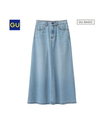 GU | （GU）デニムマキシスカート(スカート)