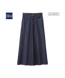 GU | （GU）デニムマキシスカート(スカート)