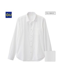 GU | （GU）ピンオックスフォードシャツ（長袖）(トップス)