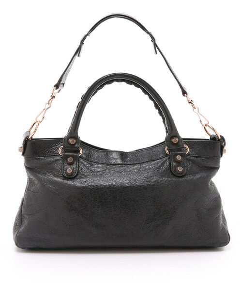 BALENCIAGA(バレンシアガ)の「What Goes Around Comes Around Heritage Balenciaga Agneau Classic First Bag(ショルダーバッグ・レディース・Black・One Size)」の3枚目の写真