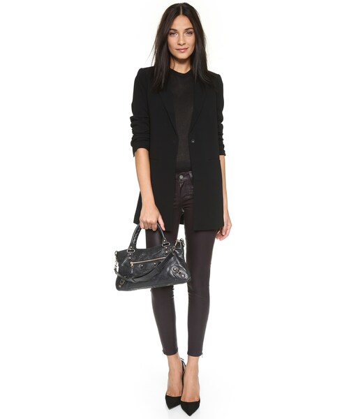 BALENCIAGA(バレンシアガ)の「What Goes Around Comes Around Heritage Balenciaga Agneau Classic First Bag(ショルダーバッグ・レディース・Black・One Size)」の5枚目の写真